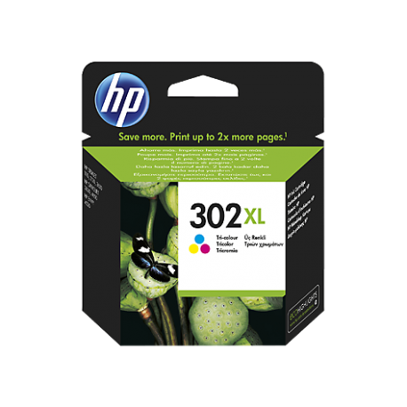 HP 302XL Yüksek Kapasiteli Üç Renkli Orijinal Mürekkep Kartuşu (F6U67AE)