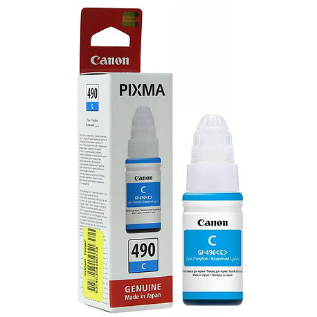 Canon GI-490C Mavi Orijinal Mürekkep Şişesi (70ml) 0664C001