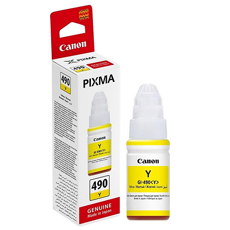 Canon GI-490Y Sarı Orijinal Mürekkep Şişesi (70ml) 0666C001- GI-490 Y