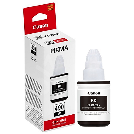 Canon GI-490BK Siyah Orijinal Mürekkep Şişesi (135ml) 0663C001- GI-490 Y