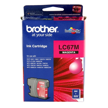 BROTHER LC67M Kırmızı Orijinal Mürekkep Kartuşu LC-67 M