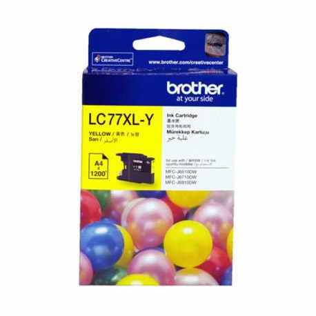 BROTHER LC-77XL-Y Sarı Orijinal Mürekkep Kartuşu LC77XLY