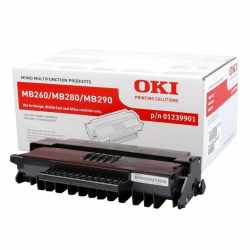 Oki 01239901 MB260 BK Siyah Orijinal Laser Toner Kartuşu