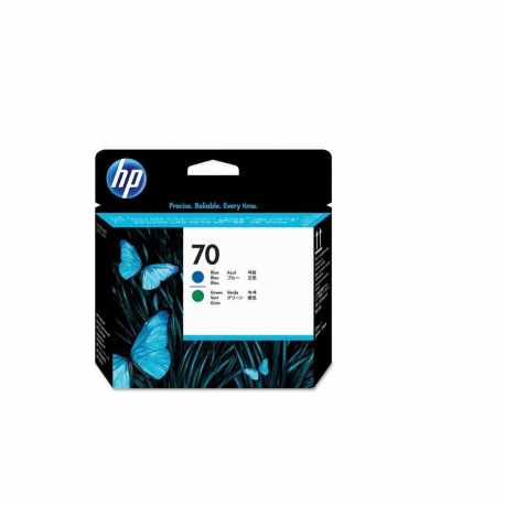 HP 70 - C9408A Mavi ve Yeşil DesignJet Orijinal Baskı Kafası