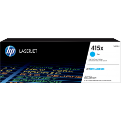 HP 415X - W2031X Yüksek Kapasiteli Mavi / Cyan / Camgöbeği Orijinal LaserJet Toner 415 X