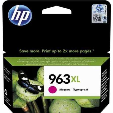 HP 963XL - 3JA28AE Yüksek Kapasiteli Kırmızı /Magenta Orijinal Mürekkep Kartuşu