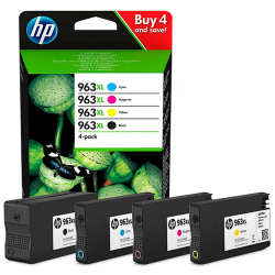 HP 963XL - 3YP35AE Yüksek Kapasiteli CMYK 4lü Orijinal Kartuş Seti