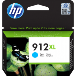 HP 912XL - 3YL81AE Yüksek Kapasiteli Mavi Orijinal Mürekkep Kartuşu