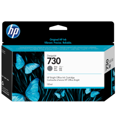 HP 730 - P2V66A (130ml) Gri DesignJet Orijinal Mürekkep Kartuşu