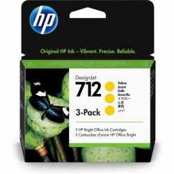 HP 712- 3ED79A Orijinal Sarı Mürekkep Kartuşu 3'lü Paket 29 ML