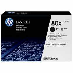 HP CF280XD SİYAH ORİJİNAL SIFIR TONER TONER DUAL PACK - ÇİFTLİ PAKET 80XD